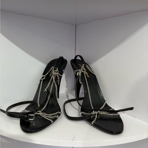 Yves Saint Laurent Cristal Chain Sandals